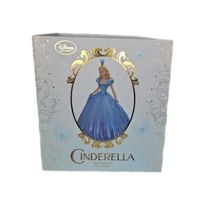 Disney Store Cinderella Holiday Ornament Blue Dress 2003 New On Box